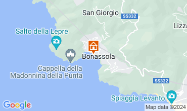 Map Bonassola Apartment 121260