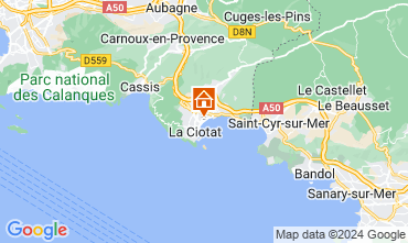 Map La Ciotat Apartment 125416