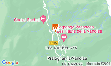 Map Pralognan la Vanoise Apartment 128573