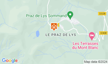 Map Praz de Lys Sommand Chalet 66149