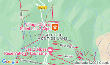 Map Les 2 Alpes Chalet 128566