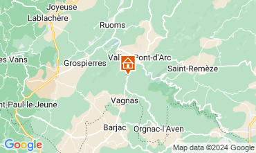 Map Vallon-Pont-D'Arc Villa 23758