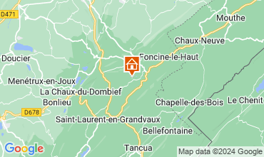 Map Fort-du-Plasne Vacation rental 75051