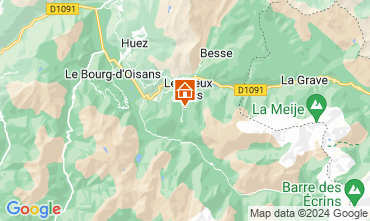 Map Les 2 Alpes Chalet 91812