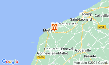 Map Etretat Vacation rental 60555