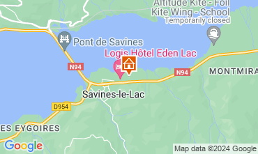 Map Savines-le-Lac Apartment 128329
