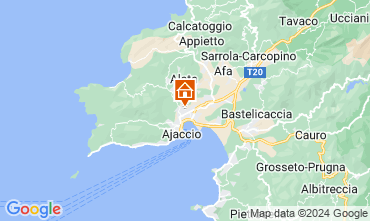 Map Ajaccio Apartment 128138