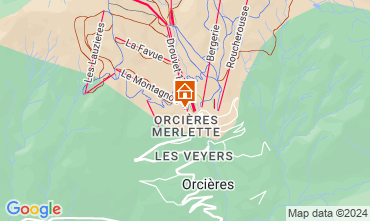 Map Orcires Merlette Apartment 2028