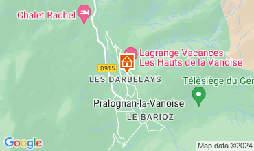 Map Pralognan la Vanoise Apartment 52387