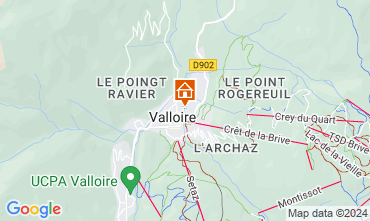 Map Valloire Apartment 79846