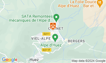 Map Alpe d'Huez One-room apartment 46