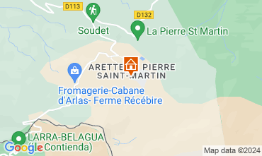 Map Arette La Pierre Saint Martin Apartment 66669