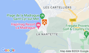 Map Saint Cyr sur Mer One-room apartment 10292