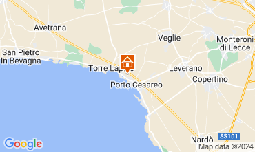 Map Porto Cesareo Apartment 122611