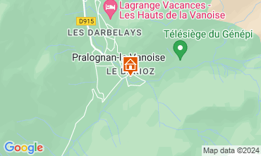 Map Pralognan la Vanoise Apartment 2280