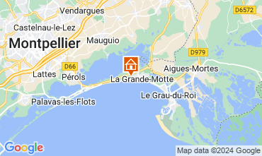 Map La Grande Motte Apartment 119467