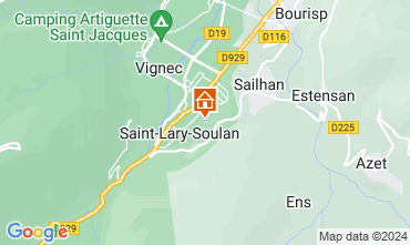 Map Saint Lary Soulan Apartment 125599