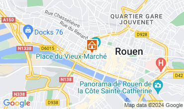 Map Rouen Apartment 126807