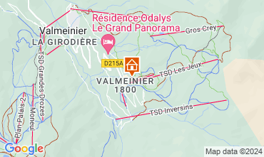 Map Valmeinier Apartment 3451