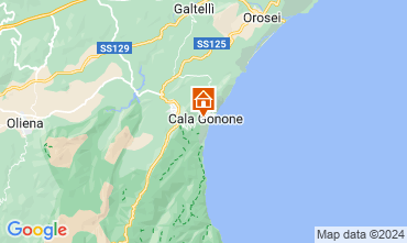 Map Cala Gonone One-room apartment 76929