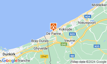 Map De Panne Apartment 128591