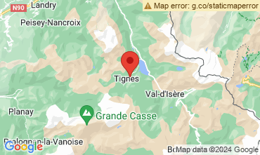 Map Tignes Apartment 90374