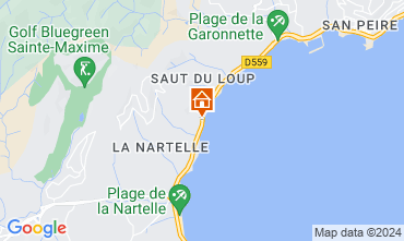 Map Sainte Maxime Villa 70153