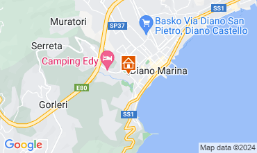 Map Diano Marina One-room apartment 70975