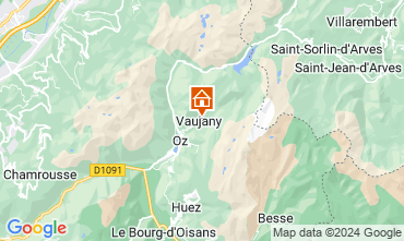 Map Vaujany Apartment 72684