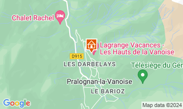 Map Pralognan la Vanoise Apartment 38886