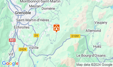 Map Chamrousse Apartment 129160