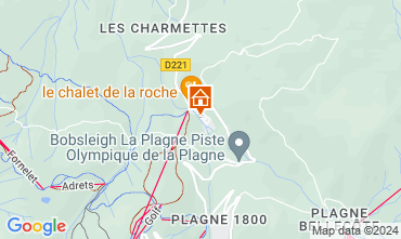 Map La Plagne Chalet 2148