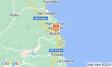 Map Budoni Apartment 127061