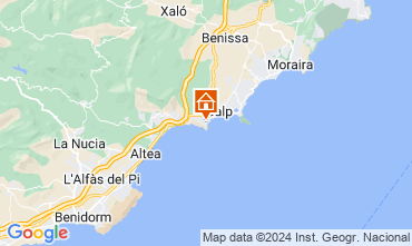 Map Calpe Villa 75907