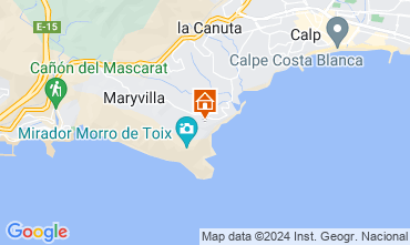 Map Calpe Villa 75907