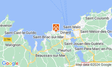 Map Dinard Vacation rental 114170