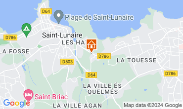 Map Dinard Vacation rental 114170