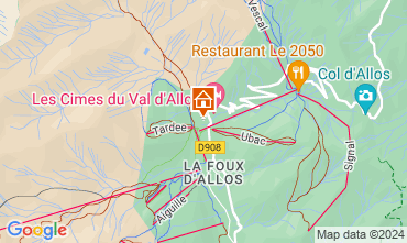 Map La Foux d'Allos One-room apartment 125224