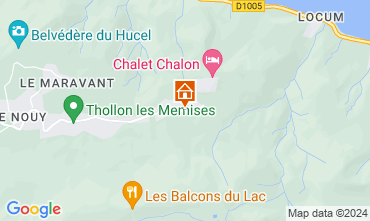 Map Thollon Les Mmises House 124403