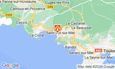 Map Saint Cyr sur Mer Villa 126132