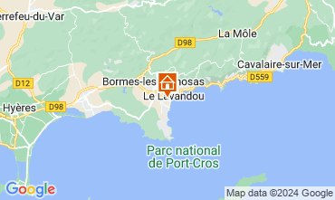 Map Le Lavandou Apartment 96032