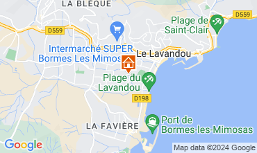 Map Le Lavandou Apartment 96032