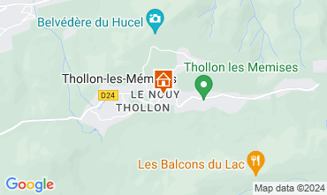 Map Thollon Les Mmises Apartment 116906