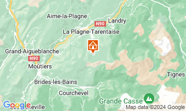 Map La Plagne Chalet 118998