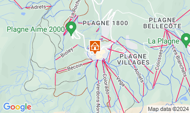 Map La Plagne Chalet 118998