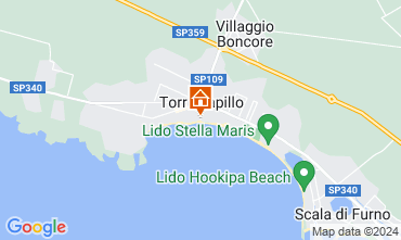 Map Porto Cesareo Apartment 104436