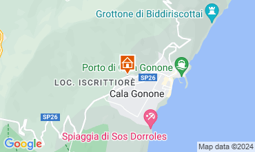 Map Cala Gonone Apartment 90605