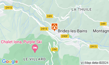 Map Brides Les Bains One-room apartment 126427