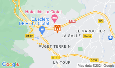 Map La Ciotat Apartment 88233