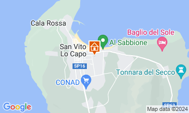 Map San Vito lo Capo Apartment 109302